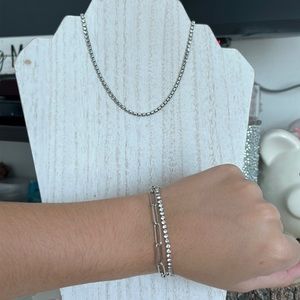 Necklace plus bracelet duo